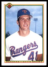 Kevin Brown 1990 Bowman #488 Texas Rangers MLB READ FREE SHIPPING AutographDen