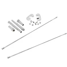 Stainless Radiator Support Rod Kit with Brackets, Fits Ford 1932-36
