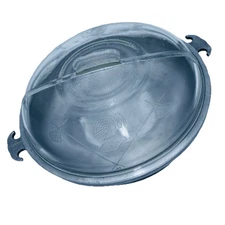 Guardian Service 12” Hammered Cast Aluminum Round Roaster with Glass Lid 2.75” H