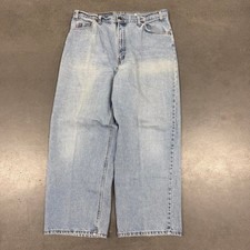 Levis 567 Loose Fit Extra Wide Leg Jeans Made in USA 90s 34x30