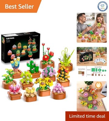 Botanical Succulents Mini Building Kit - 1403  Blocks for Creative Play