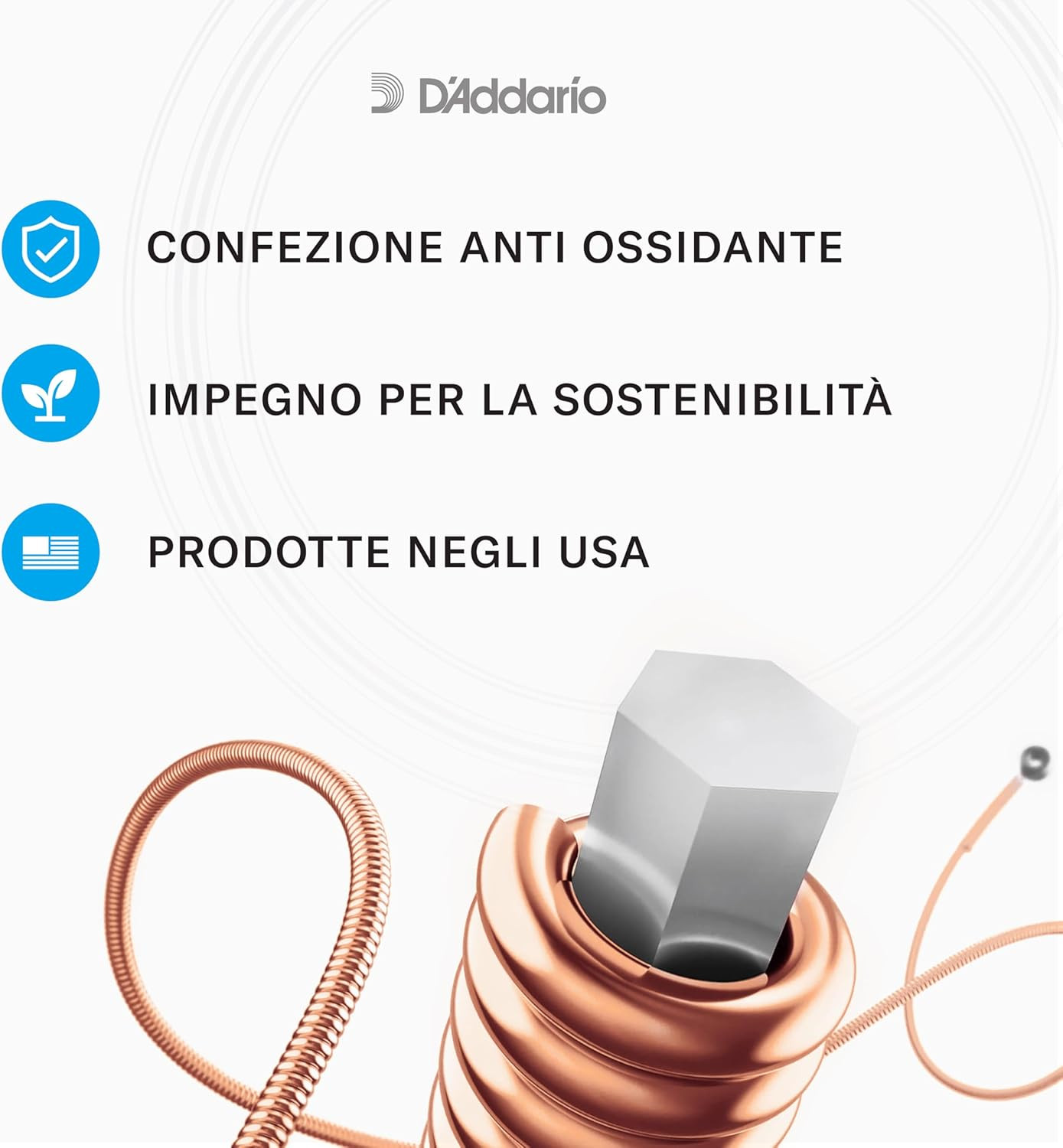Corde per Chitarra Acustica D'Addario EJ16 Se foto 5