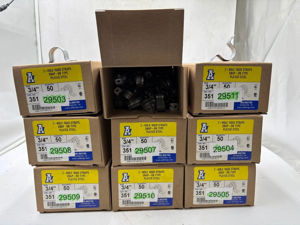 Жесткие ремни Arlington 351 3/4 дюйма с 2 отверстиями тип Snap-On лот из 50 1 лот на заказ - Изображение 3 из 3