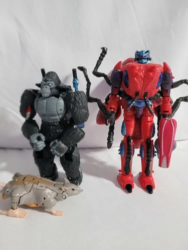 Transformers Beast Wars Kingdom Legacy lot Optimus Primal inferno rattrap read