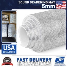 2*40"×80" Durable Sound Deadener Car Heat Shield Waterproof Single Side Aluminum