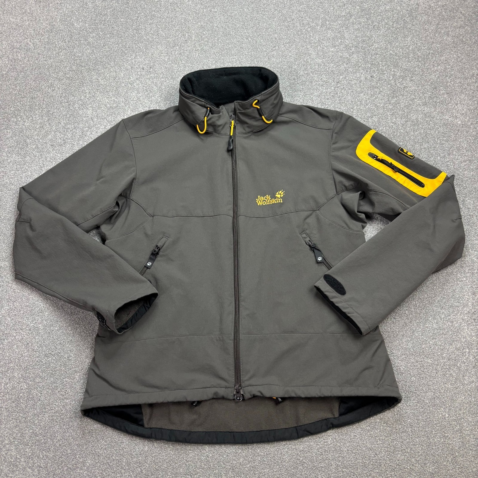 Jack Wolfskin Chaqueta Mujer Grande Gris Senderismo Bombardero Exterior...