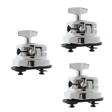 Baosity 3 Pcs Drum Holder Base Plate Rack Clamp Tom Drum Mount Bracket for To...