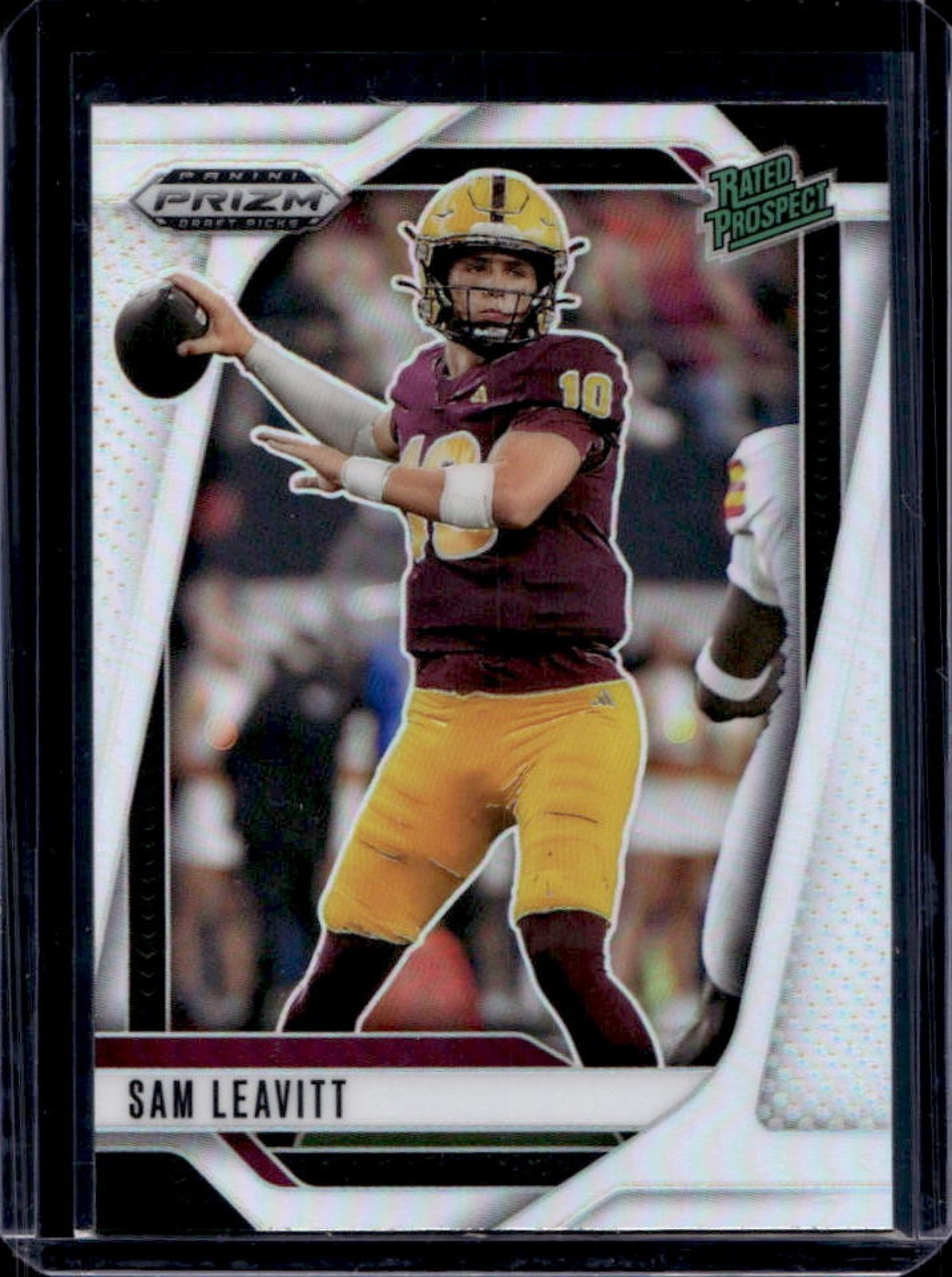 2025 Prizm Draft Picks Sam Leavitt Silver #6 Sun Devils