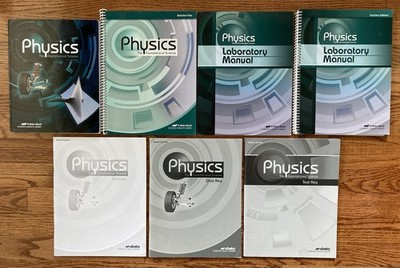 Abeka Physics the Foundational Science Textbook Lab Manual Quiz Book Answer Book