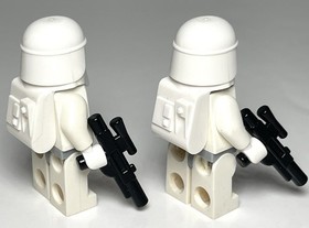 LEGO SW0115 Snow Trooper X2 (Minifigure, Star Wars, Both Trooper, 8129, 7879)