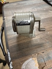 Vtg Apsco Giant Pencil Sharpener Type 3A 6-Hole Desk Mount Made in USA WORKS