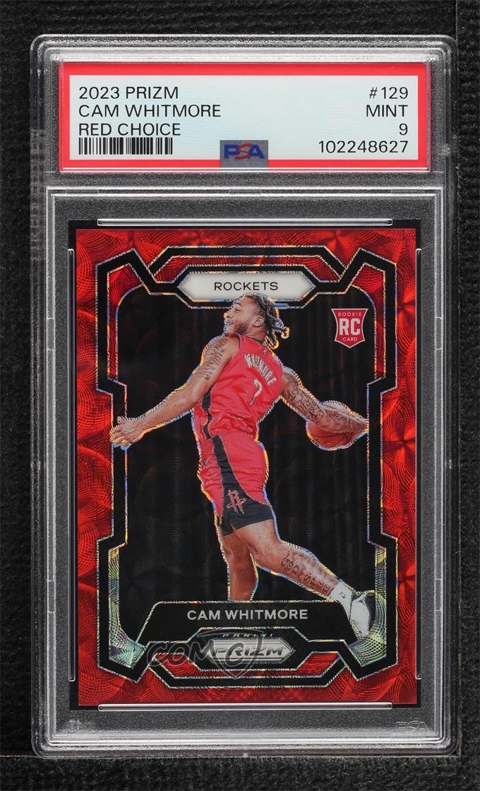 2023-24 Panini Prizm Choice Red Prizm 37/88 Cam Whitmore #129 PSA 9 MINT 14t3