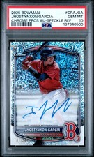 2025 BOWMAN CHROME PRSPCT AUTOS #CPAJGA JHOSTYNXON GARCIA 181/299 PSA 10