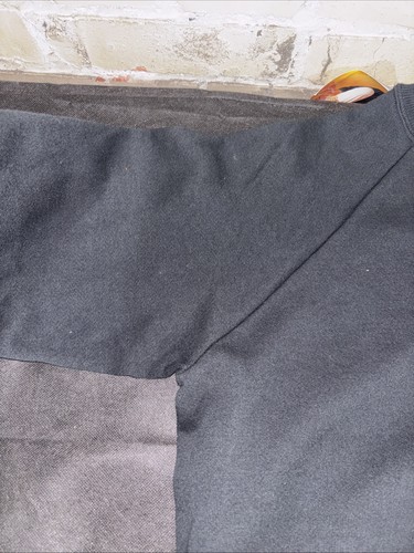 Vintage Deadstock Hanes geräumige Passform schwarz schlicht Rundhalsausschnitt Sweatshirt Medium mit Etikett - Bild 14 von 19