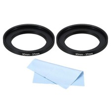 30mm-37mm Step Up Ring Camera Lens Filter Adapter Ring Filter with Cloth