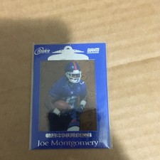 1999 New York Giants Joe Montgomery Rookie Card Playoff Absolute Card. rookie card picture