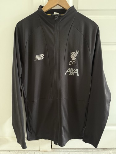Retro Liverpool New Balance Fußball Trainingsjacke Pullover mit durchgehendem Reißverschluss Large
