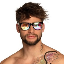 Delirium Party Glasses Adult Funny Drunk Effect Festival Fancy Dress Glasses