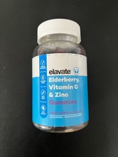Elevate Elderberry, Vitamin C & Zinc Gummies. Mixed Berry Flavour x 60