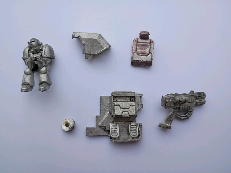 Warhammer 40k Space Marine Bike Sidecar Complete Metal