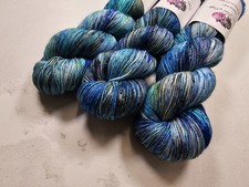 Fil à Tricoter Adriafil Setasilk - 50% Coton, 30% Soie, 20% Nylon - Bleu N°066, Neuf