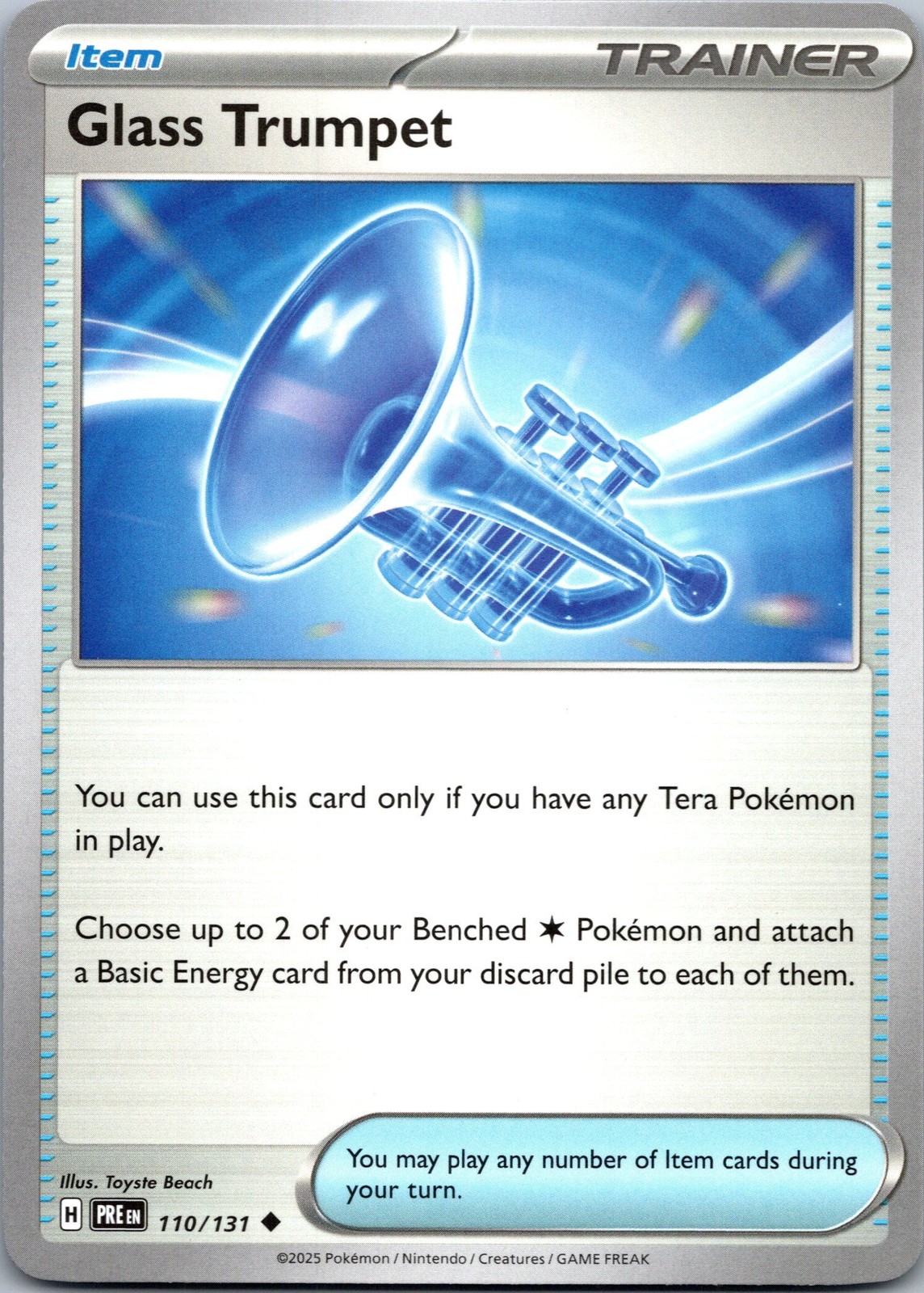 Glass Trumpet Normal SV07: Stellar Crown 135/142 NM