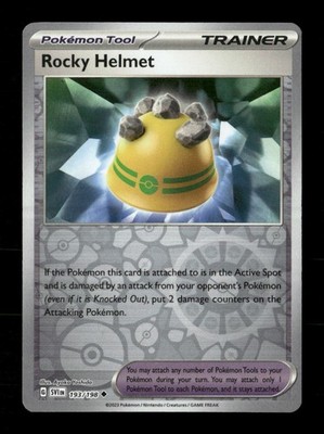 Rocky Helmet 193/198 Scarlet & Violet Reverse Holo NM/M Pokemon