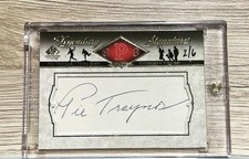 2008 SP Legendary Cuts Legendary Cut Signatures #PT Pie Traynor /6 Auto Hof