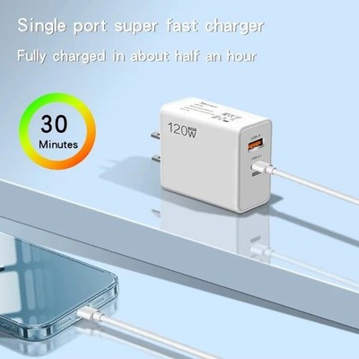 120W Schnell Ladegerät Netzteil 6A USB-C Kabel Xiaomi Redmi Note10/11/12Pro K60