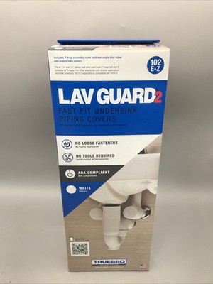 TrueBro Lav Guard2 102 E-Z Fast Fit Undersink Piping Covers Brand New