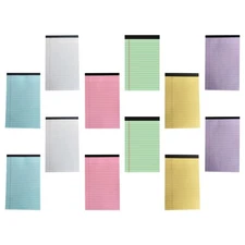 12 Pack Ruled Lined Pad Legal Writing Tablets Cute Memo Pads Notebook
