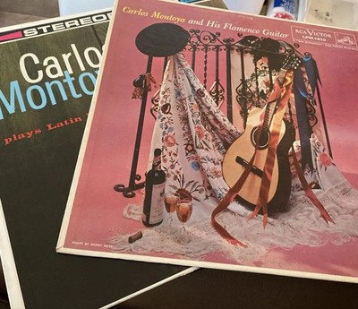 CARLOS MONTOYA Flamenco Guitar + Plays Latin Favorites 2 LP Bundle VINTAGE 