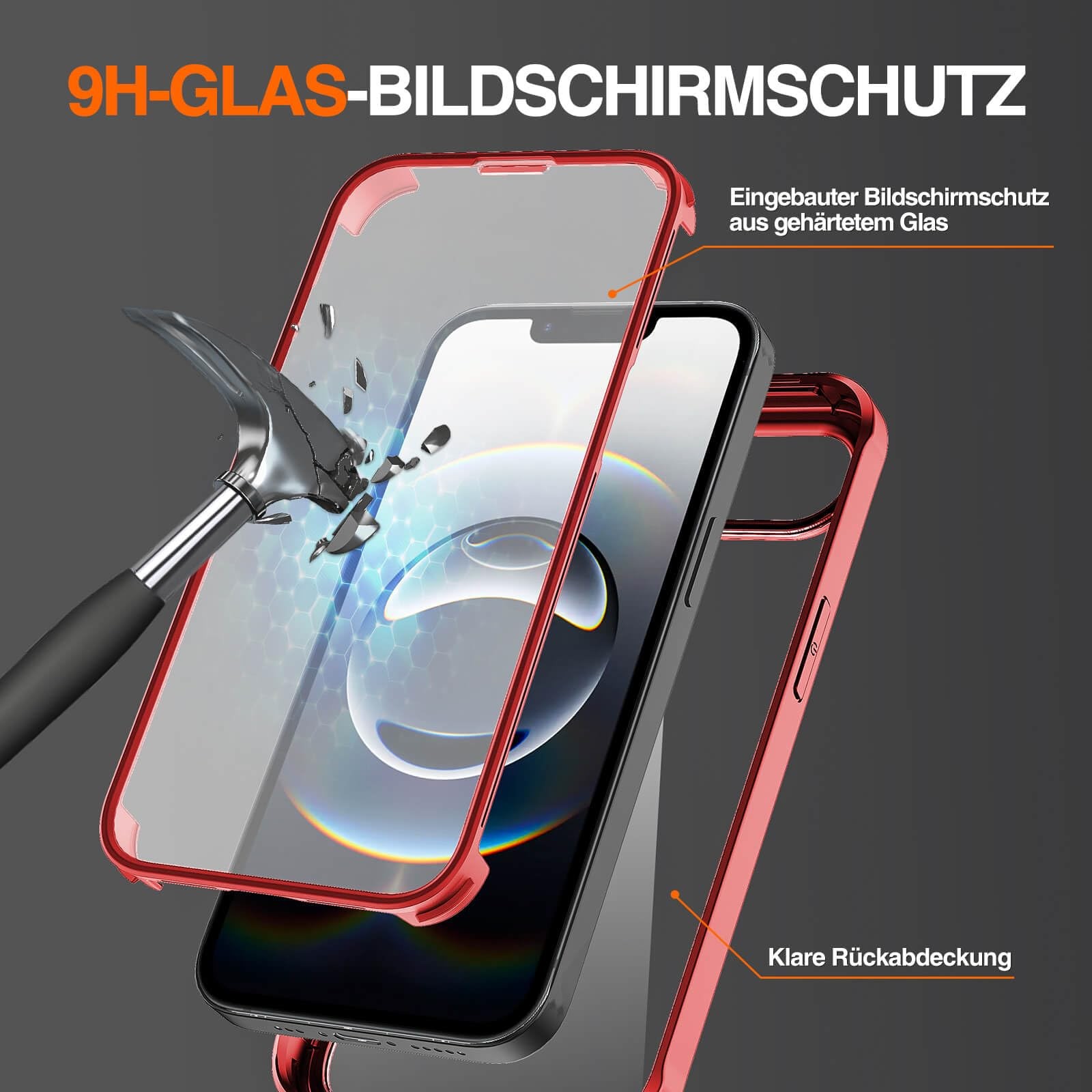 Coque iPhone 16e protection 360 antichoc transparente en silicone rigide - 3