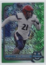 2021 Bowman U Chrome Prospects Green Shimmer Refractor 92/99 Myjai Sanders 0it8