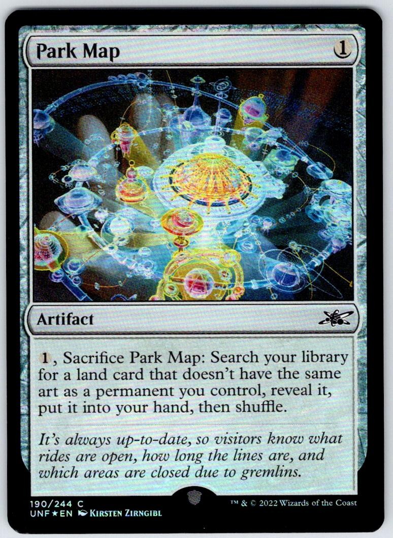 Park Map 190 Common Unfinity Magic: The Gathering Foil Near Mint