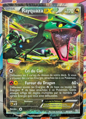 [DE] Rayquaza EX 85/124 Pokemon Erhabene Drachen B&W Ultra Rare