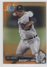 2017 Bowman Chrome Prospects Orange Refractor 22/25 Joe Jimenez #BCP38 4k8