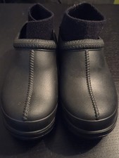 UGG WOMEN TASMAN X BLACK SLIP ON MOCCASIN SHOES US 7