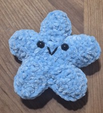 Crocheted Starfish Plushie Blue