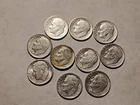 Lot of 10 90%Silver Roosevelt Dimes🔥 1946PD 1947PS 1948PDS $1Face🔥2 Damaged#50