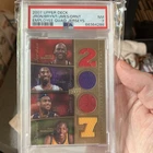 2007 Upper Deck Employee Card -Durant, Lebron, Jordan, Kobe Rookie Quad Jersey