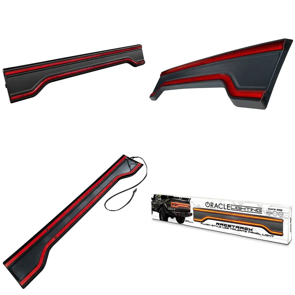 ORACLE Racetrack Flush LED Tailgate Panel Brake Lights Taillights for Gladiator Foto 4 de 4