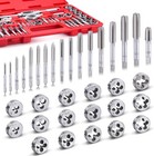 40pcs Tap & Die Set Metric Screw Threads M3-M12 Coarse & Fine Threading Kit Case