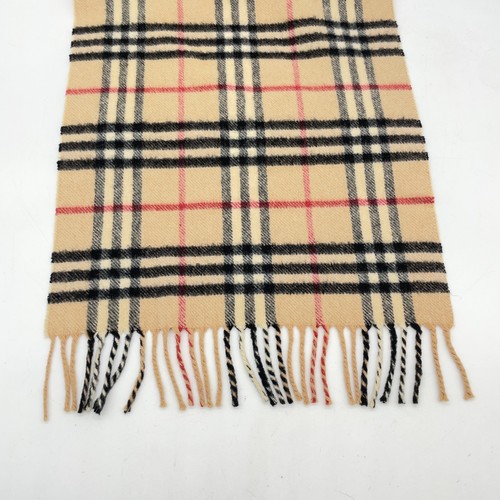 Auth Burberry Nova Check Pattern Cashmere Long Scarf Set of 2 NS070510 - Picture 10 of 24