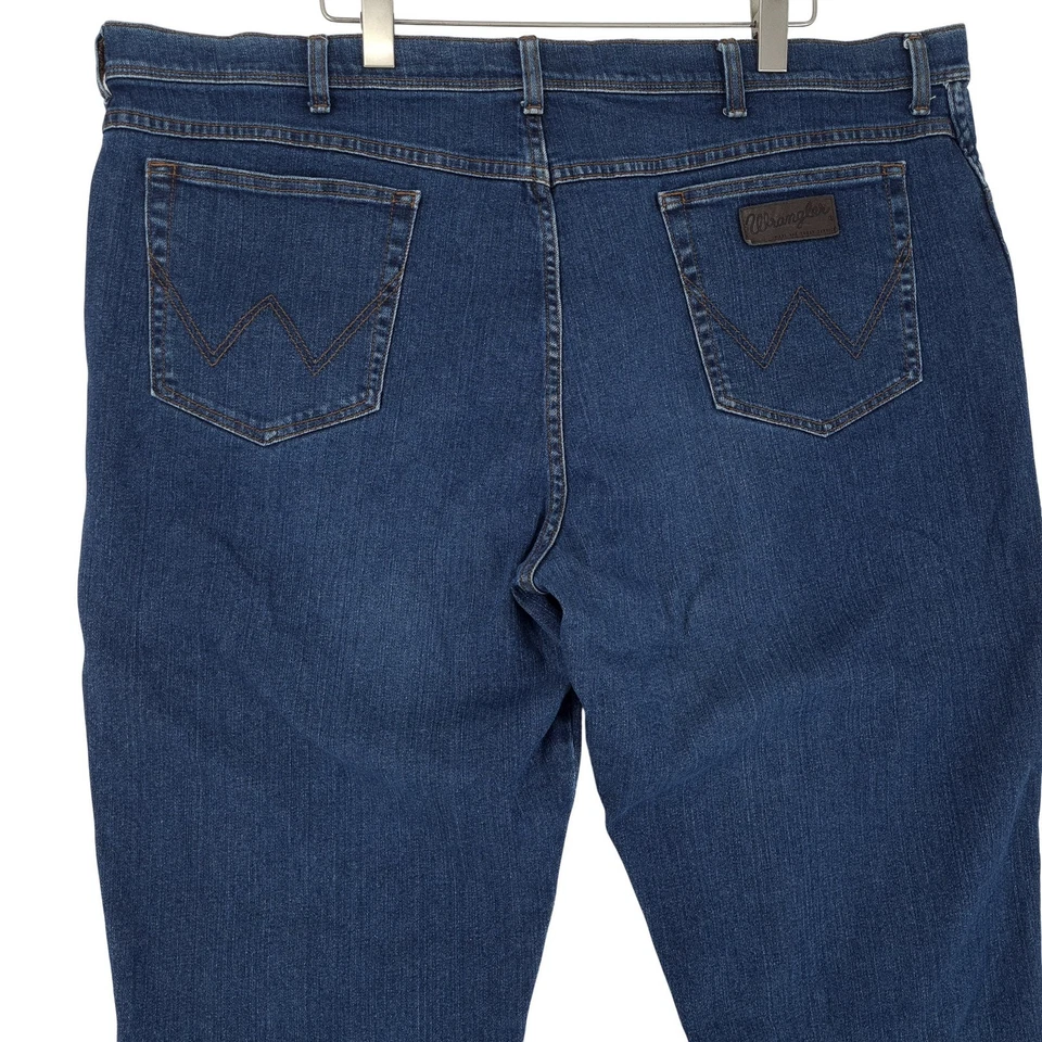 Wrangler Jeans Texas Men's Stretch Regular Straight Ac7 Size W48 L34 - Image 3 of 4