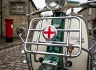 Scooter Bar Badge - St George Flag - FREE BRACKET & FIXINGS