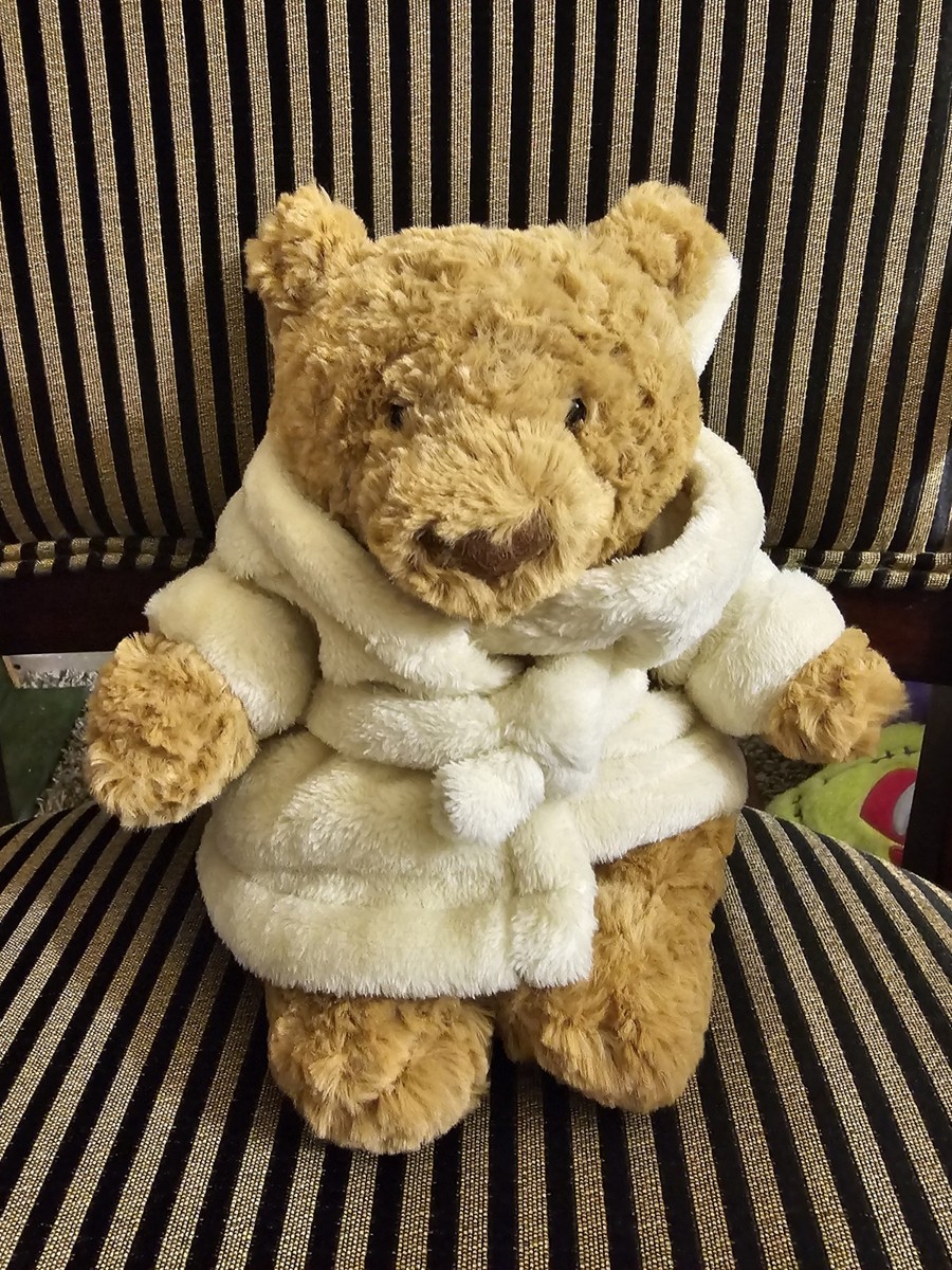 Jellycat Bartholomew Bear Bathrobe Plush Toy Authentic W/ Dust Bag