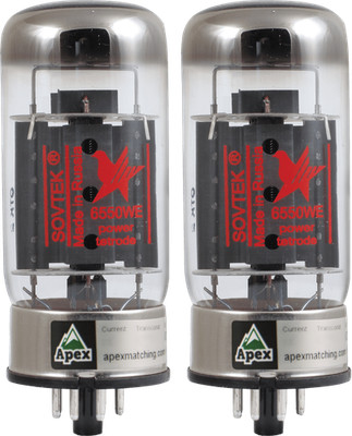 6550WE, Sovtek, Matched Vacuum Tube, Apex Matched Pair, Power