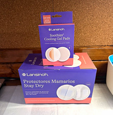 Lansinoh Stay Dry Disposable Nursing Pads Individually Wrapped White 100 Ct