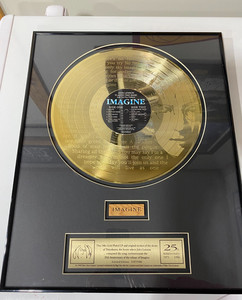 John Lennon Gold Record Imagine for sale | eBay